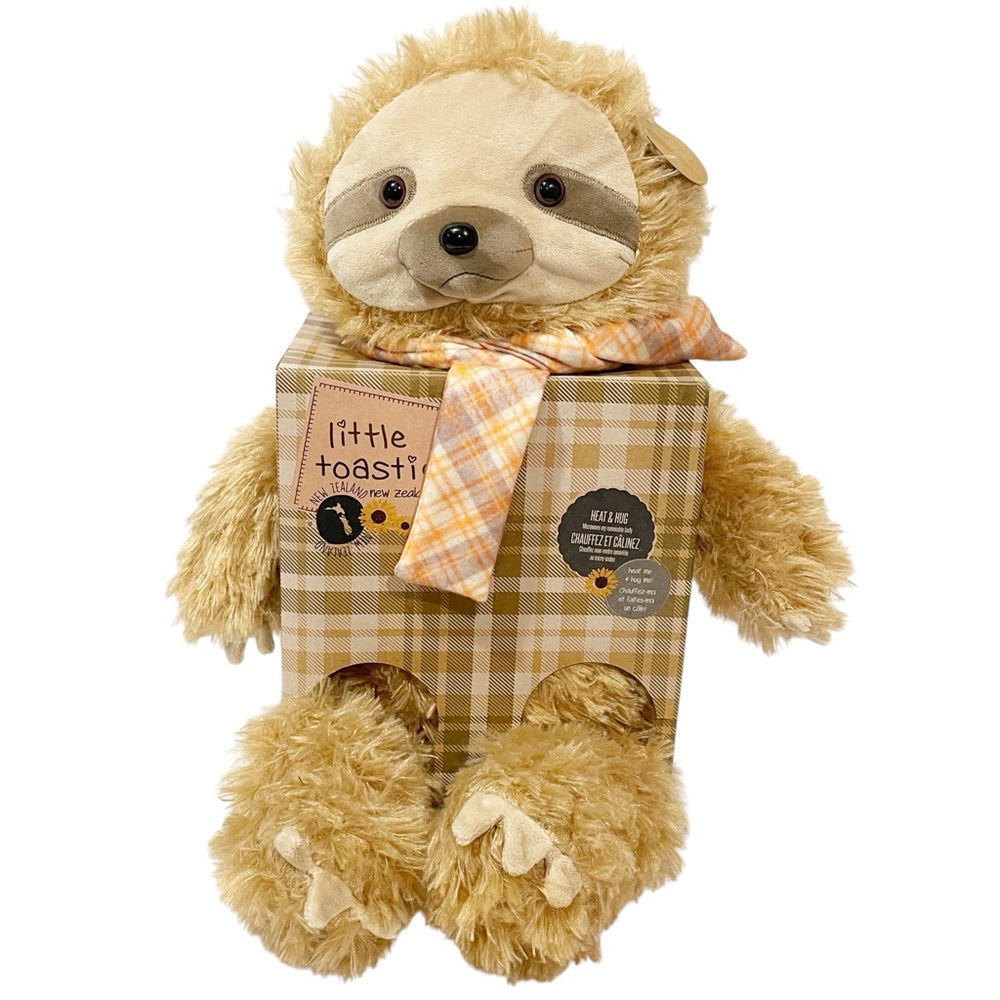 Little Toasties New Zealand Kids Plush Sloth Heat‎ & Hug Plus Stuffed Animal NEW